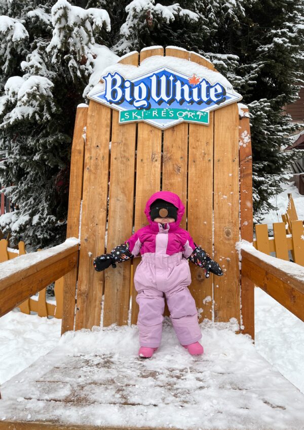 Introducing Our 18 Month Old Daughter to Skiing at Big White