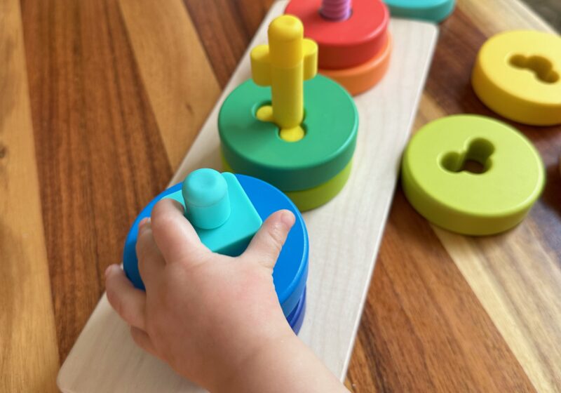 Lovevery Twist and Pivot Puzzle for sensory input and motor control practice